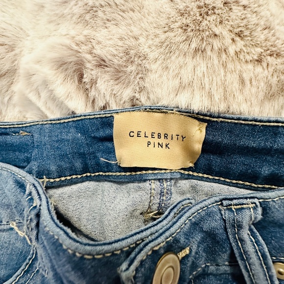 Celebrity Pink High Rise Skinny Ankle Jeans Size 26 Button Fly - Picture 4 of 5